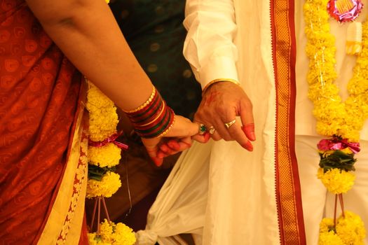Traditional Hindu wedding ceremony