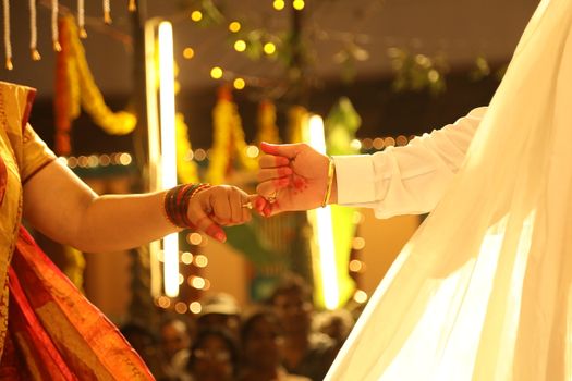 Traditional Hindu wedding ceremony