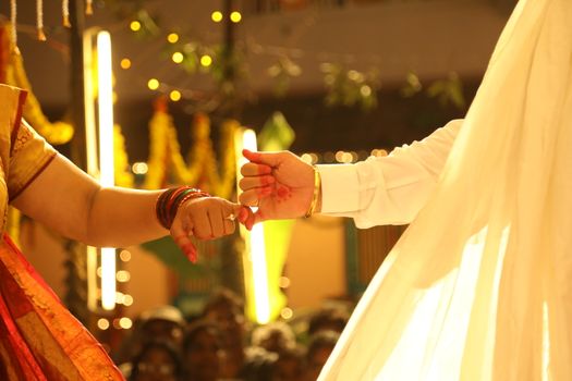 Traditional Hindu wedding ceremony