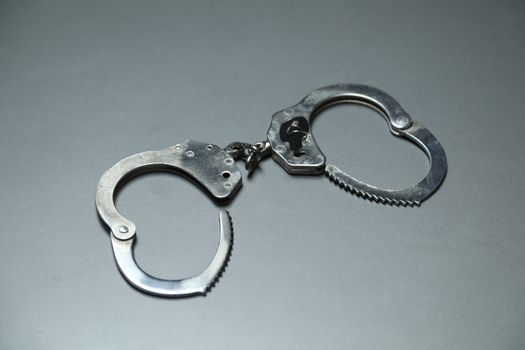 Police Handcuffs closeup