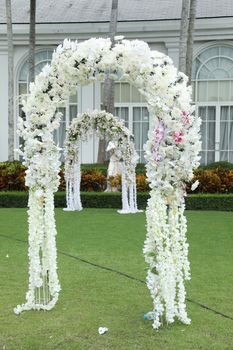 Flowers decoration at function