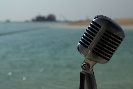 Vintage Microphone closeup