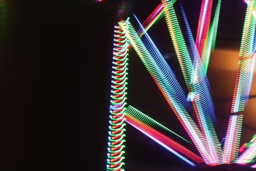 Abstract slow shutter lights