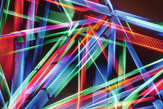 Abstract slow shutter lights