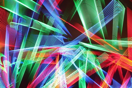 Abstract slow shutter lights