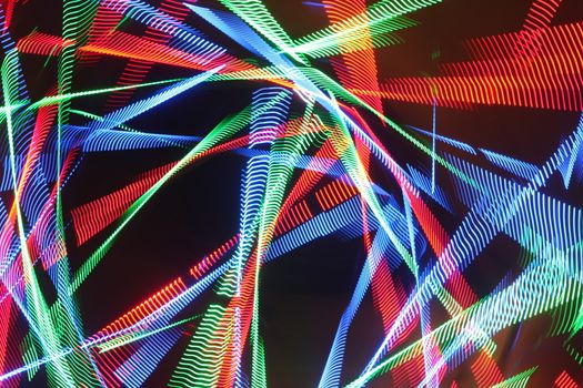 Abstract slow shutter lights