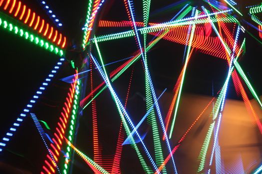 Abstract slow shutter lights