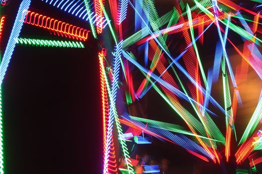 Abstract slow shutter lights