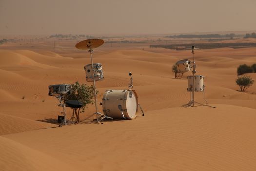Dry sand in the desert