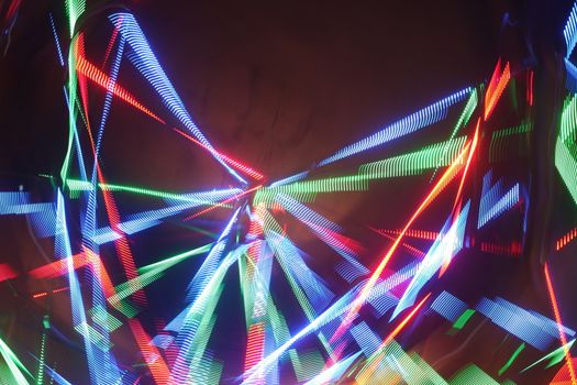 Abstract slow shutter lights