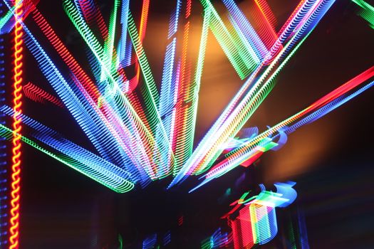 Abstract slow shutter lights