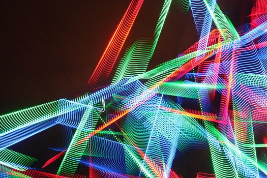 Abstract slow shutter lights