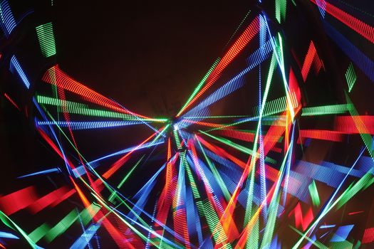 Abstract slow shutter lights