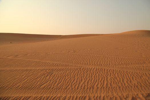 Dry sand in the desert