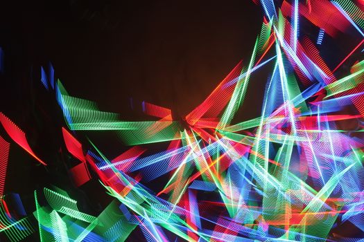 Abstract slow shutter lights
