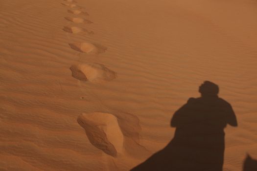 Dry sand in the desert