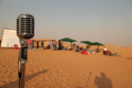 Vintage Microphone closeup