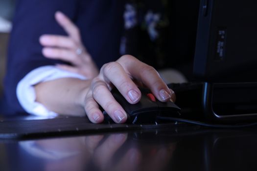Computer Mouse in a hand