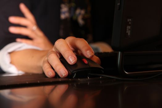 Computer Mouse in a hand