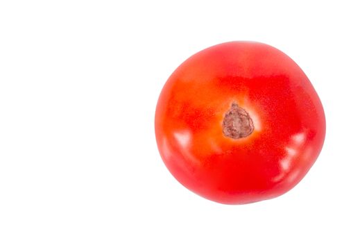 Top view fresh tomatoe isolated on white background, Raw food