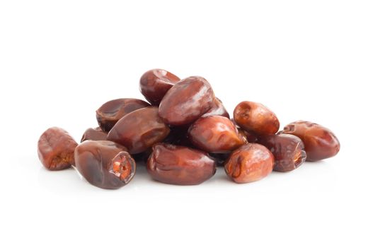 Date palm isolated on white blackground, Food healthy concept