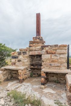 Remnants of a ruin on the Zebra Hiking Trail at Eingedi near Ladybrand