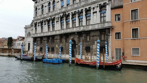 VENICE, ITALY 25 MARCH 2019: View of a street in Venice