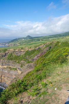 Walk on the Azores archipelago. Discovery of the island of Sao Miguel, Azores. Portugal