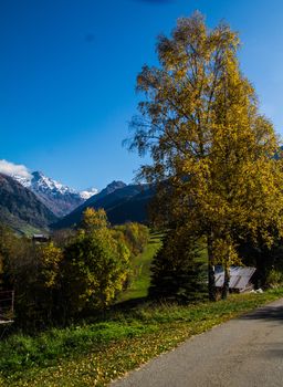 brusson in valais in swiss