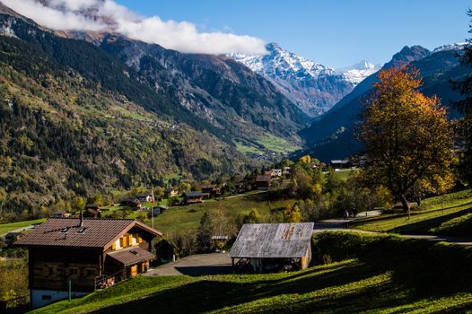 brusson in valais in swiss
