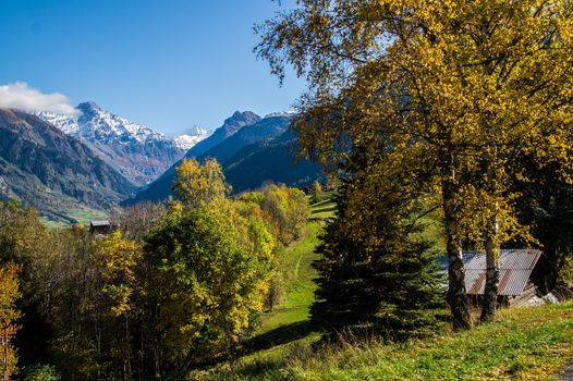 brusson in valais in swiss