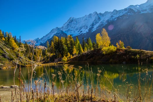 schwarzsee in loschental in swiss