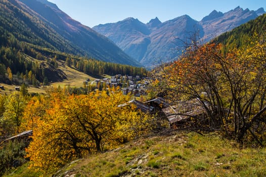 blatten in loschental in swiss