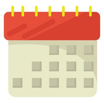 Calendar , illustration, vector on white background