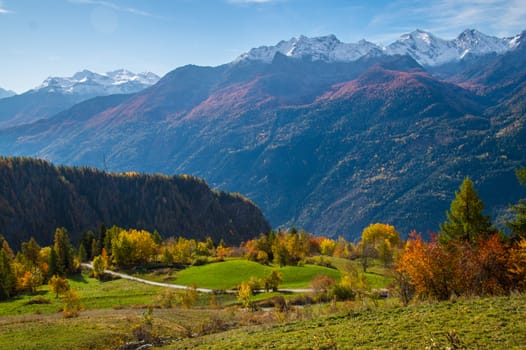 la salle in val aoste in italy