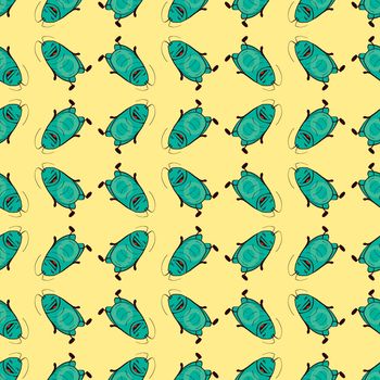 Cockroach pattern , illustration, vector on white background