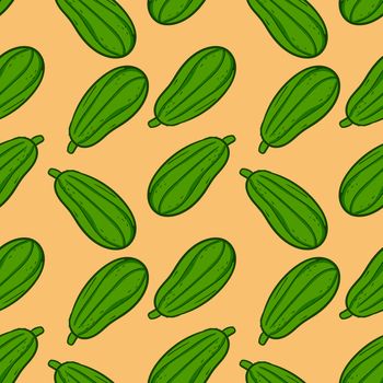 Cucumber pattern , illustration, vector on white background
