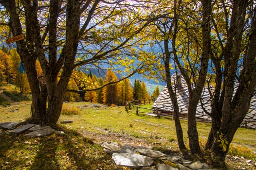 la salle in val aoste in italy