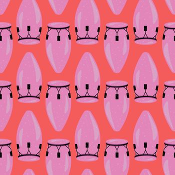 Congas pattern , illustration, vector on white background