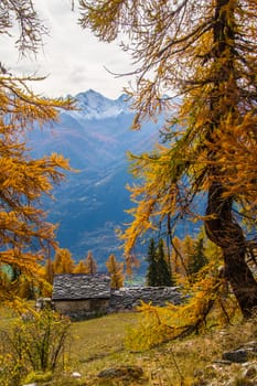 la salle in val aoste in italy