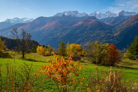 la salle in val aoste in italy