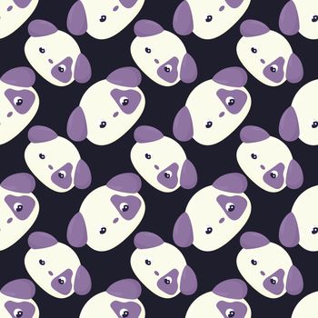 Cute dog pattern , illustration, vector on white background