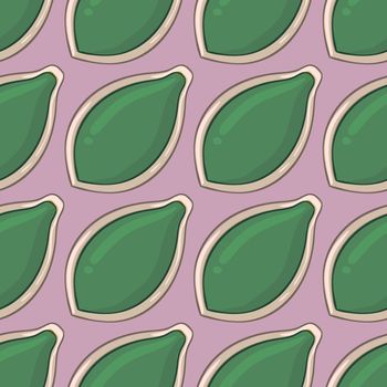 Pumpkin seed pattern , illustration, vector on white background