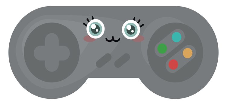 Cute gamepad , illustration, vector on white background
