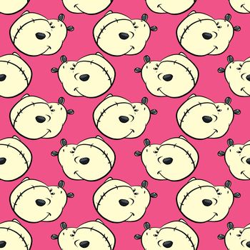 Hippos pattern , illustration, vector on white background