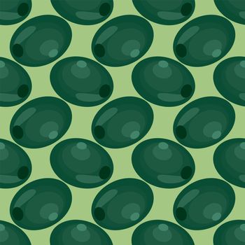 Green olive pattern , illustration, vector on white background