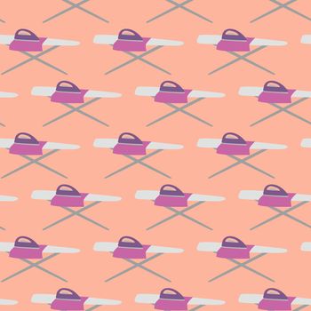 Ironing table pattern , illustration, vector on white background