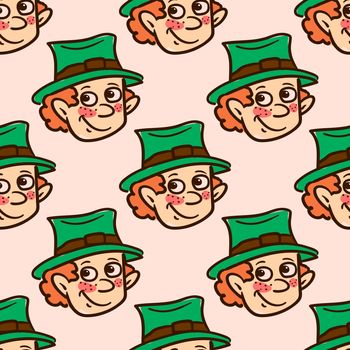 Irishman pattern , illustration, vector on white background