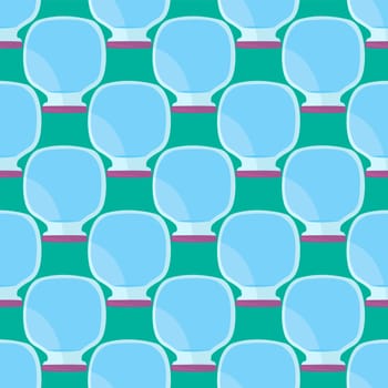 Empty jars pattern , illustration, vector on white background
