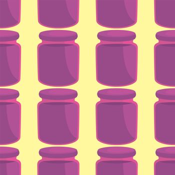 Jars pattern , illustration, vector on white background